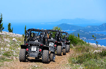 a jeep on a mountain