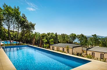 Privater Pool in der Unterkunft im Istra Premium Camping Resort